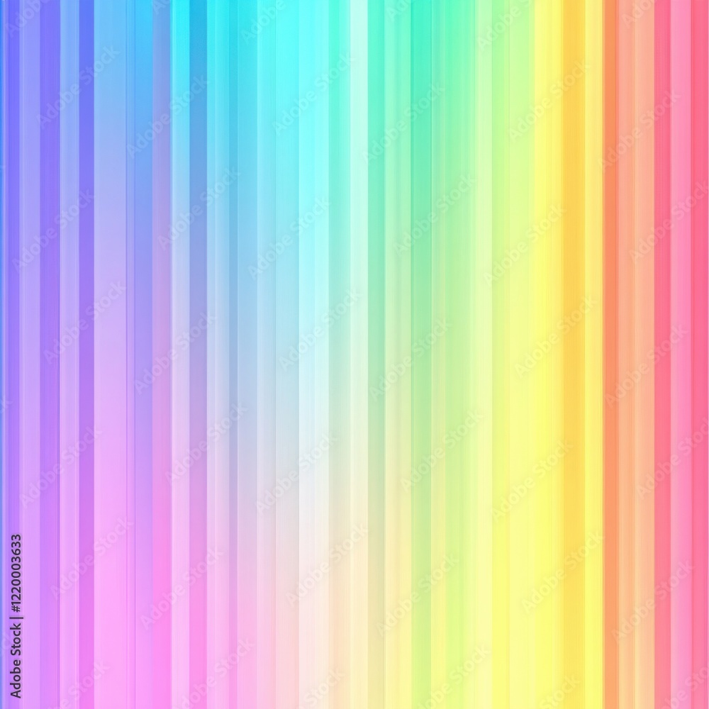 Aufkleber vibrant rainbow gradient abstract background with fluid spectrum of colorful lights and soft tones