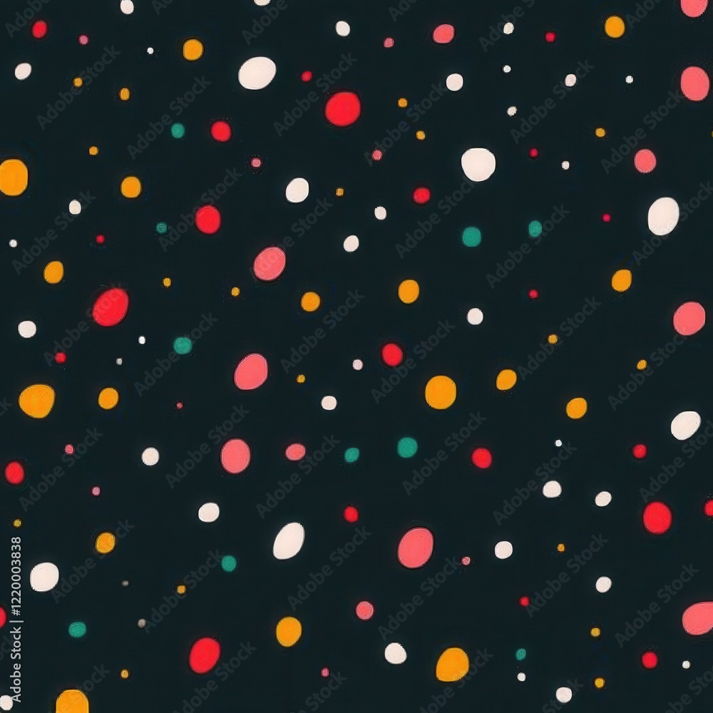 Poster colorful polka dot abstract pattern background with vibrant circles and dots