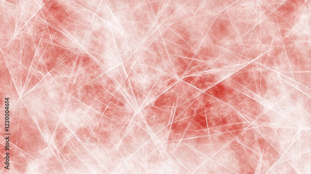 Poster abstract red and white fractal web design