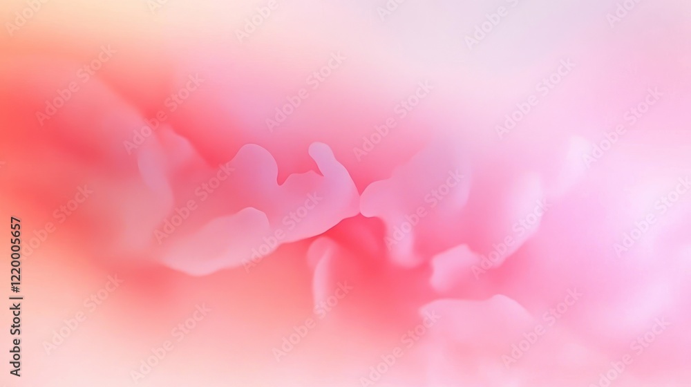 Poster pink pastel gradient background with soft abstract blur pattern and gentle lighting