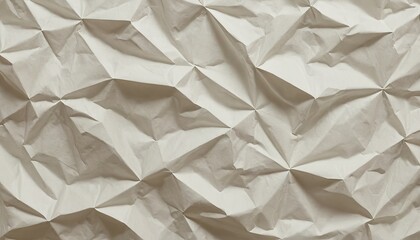 Obraz premium Abstract white paper texture background with crumpled effect for poster, banner and flyer mockup design