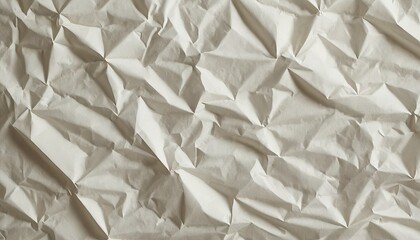 Obraz premium Abstract white paper texture background with crumpled effect for poster, banner and flyer mockup design