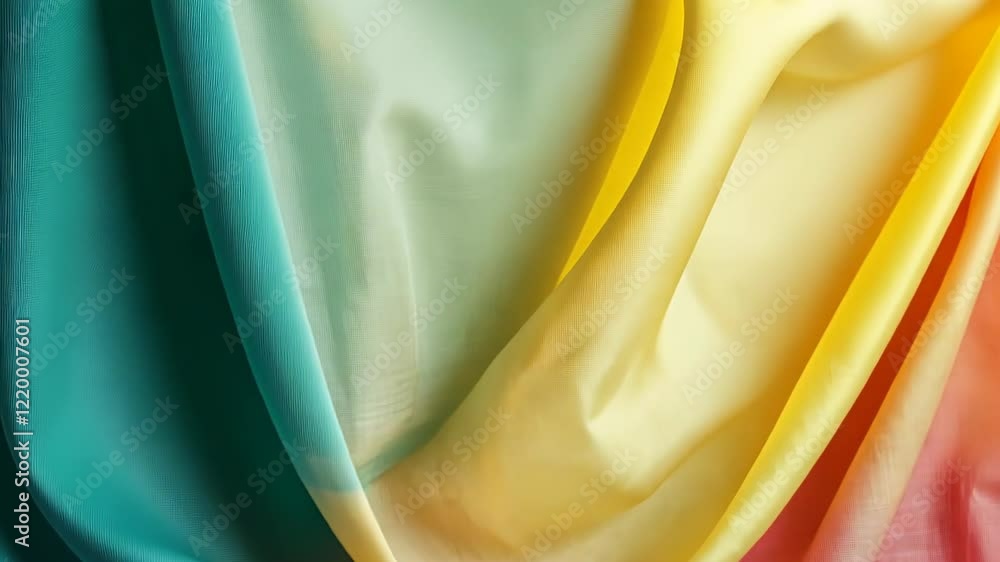 Poster vibrant fabric patterns showcase the beauty of color blends and texture in an artistic display of te