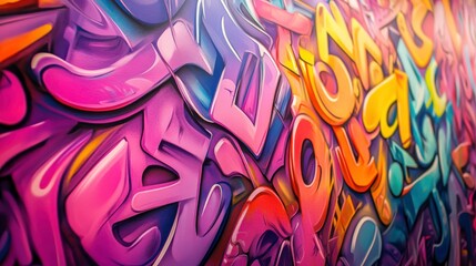 Obraz premium Bold and Playful Vibrant Background with Colorful Fonts