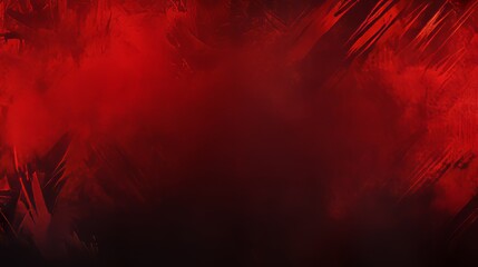 Abstract Red Haze, Dynamic Brushstrokes, Dark Background