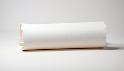 Obraz premium Grey adhesive strip paper white background rectangle 
