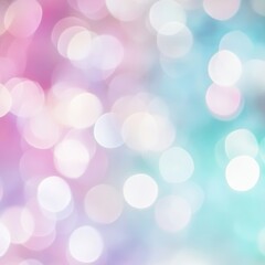 Obraz premium Mesmerizing Iridescent Bokeh Backdrop with Vibrant Pastel Gradient and Glowing Sparkles