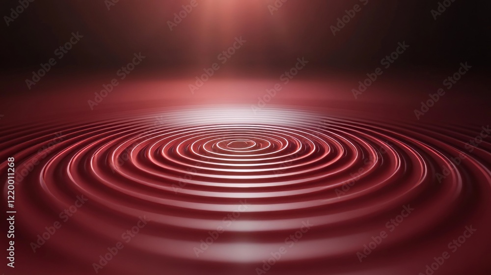 Poster abstract red ripple pattern background design