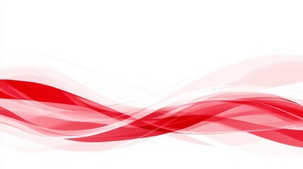 Abstract Red Wave Background Design Template