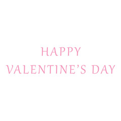 Valentine's Day Calligraphy.  Elegant Happy Valentine's Design.