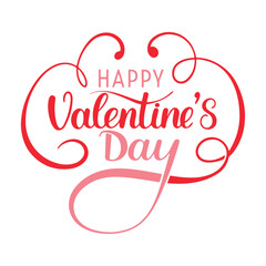 Obraz premium Happy Valentine's Day Banner Designed with Doodle Heart Elements.