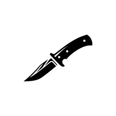 hunter knife hunting tool survive logo vector illustration template design