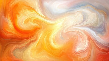 Obraz premium Abstract Swirling Orange and Grey Marble Texture