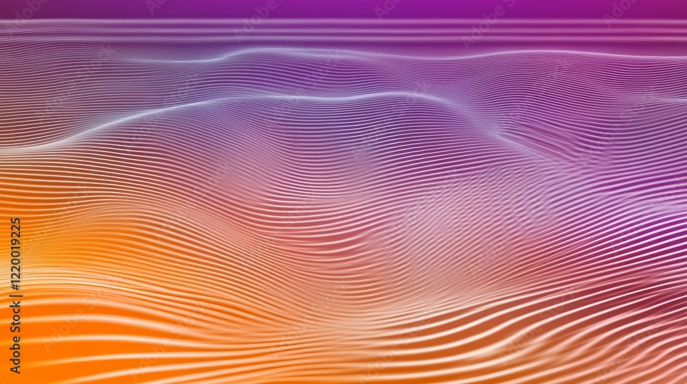 Poster abstract wavy lines gradient background design