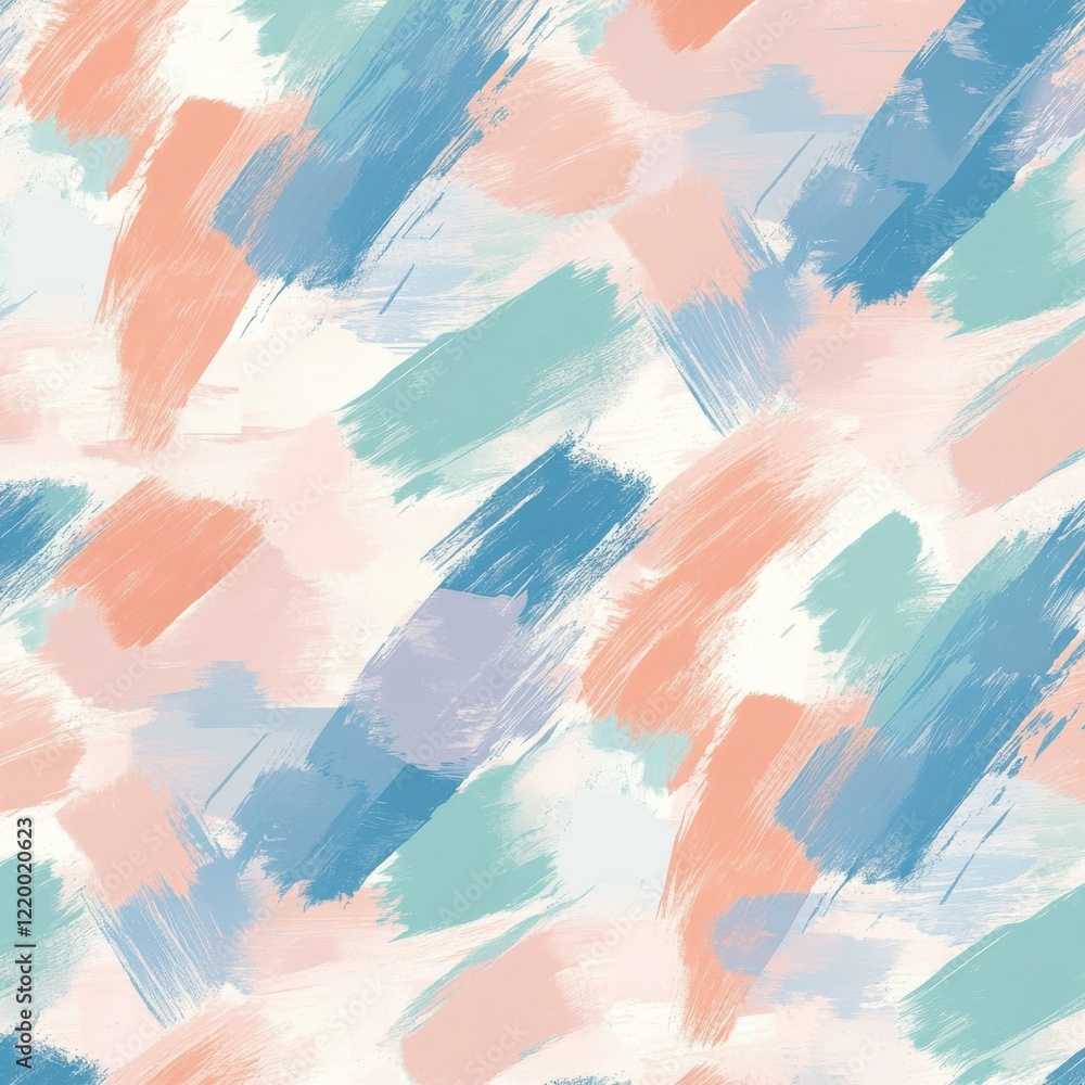 Poster vibrant pastel brushstroke abstract art background with fluid colorful gradient patterns