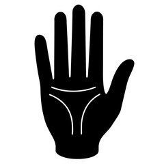 Obraz premium Hand vector icon illustration on white background.