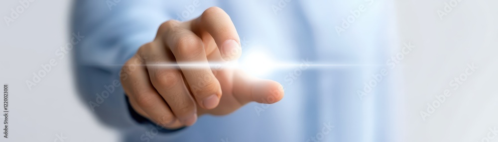 Poster fingertip precision on touchscreen, exploring the seamless connection between human touch and digita