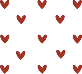 Red Love valentine pattern 