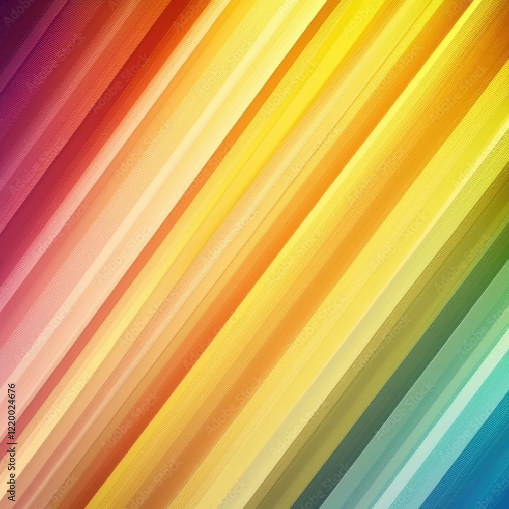 Aufkleber vibrant multicolored diagonal striped abstract background with gradient effects