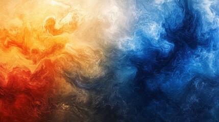 Smooth Gradients of Blue and Orange in Dreamy Background