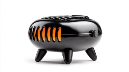Portable grill isolated on white background camping cooking equipment. Generative AI