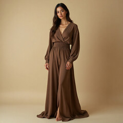 Naklejka premium woman in clothes