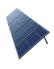 Solar Panels on Clean White Background &ndash; Renewable Energy Concept