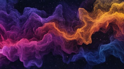 Obraz premium Starry Night Imagery with Dynamic Bright Lines