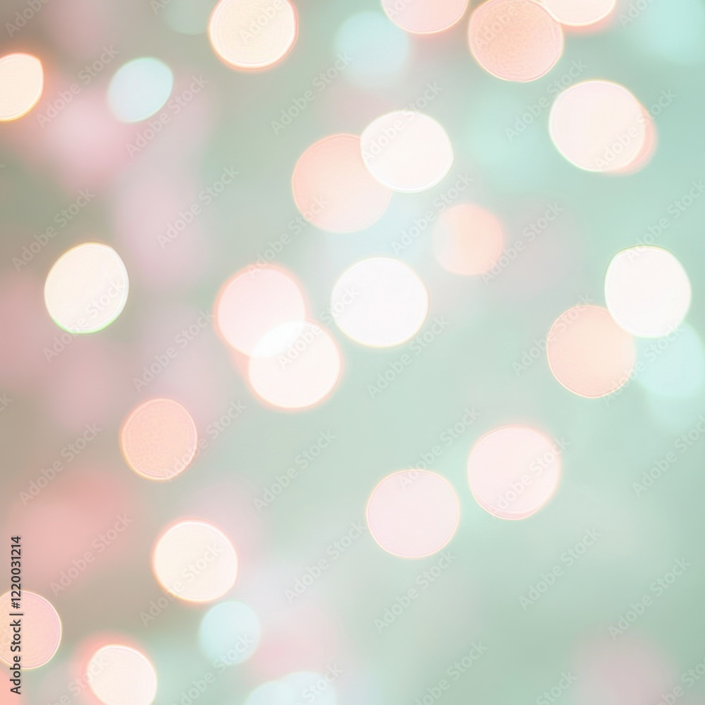 Poster dreamy pastel bokeh lights abstract background with soft focus and elegant glow