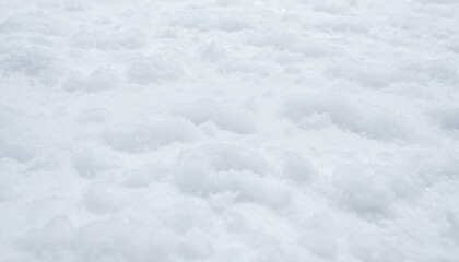 Obraz premium snow isolated on white background close up 