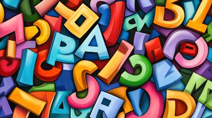 Vibrant Contemporary Font Backgrounds in Bright Colors