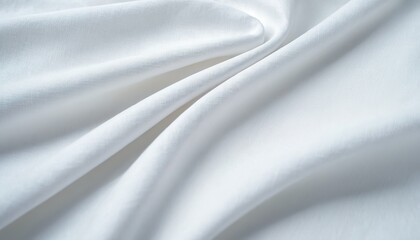 Obraz premium Abstract white silk fabric texture background cloth soft wave creases of satin 