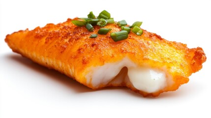 Croissant sandwich with bacon and arugula. Generative AI