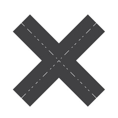 Obraz premium Asphalt roads. Highway with markings. Direction, transportation. Abstract concept graphic element. Way location infographic template