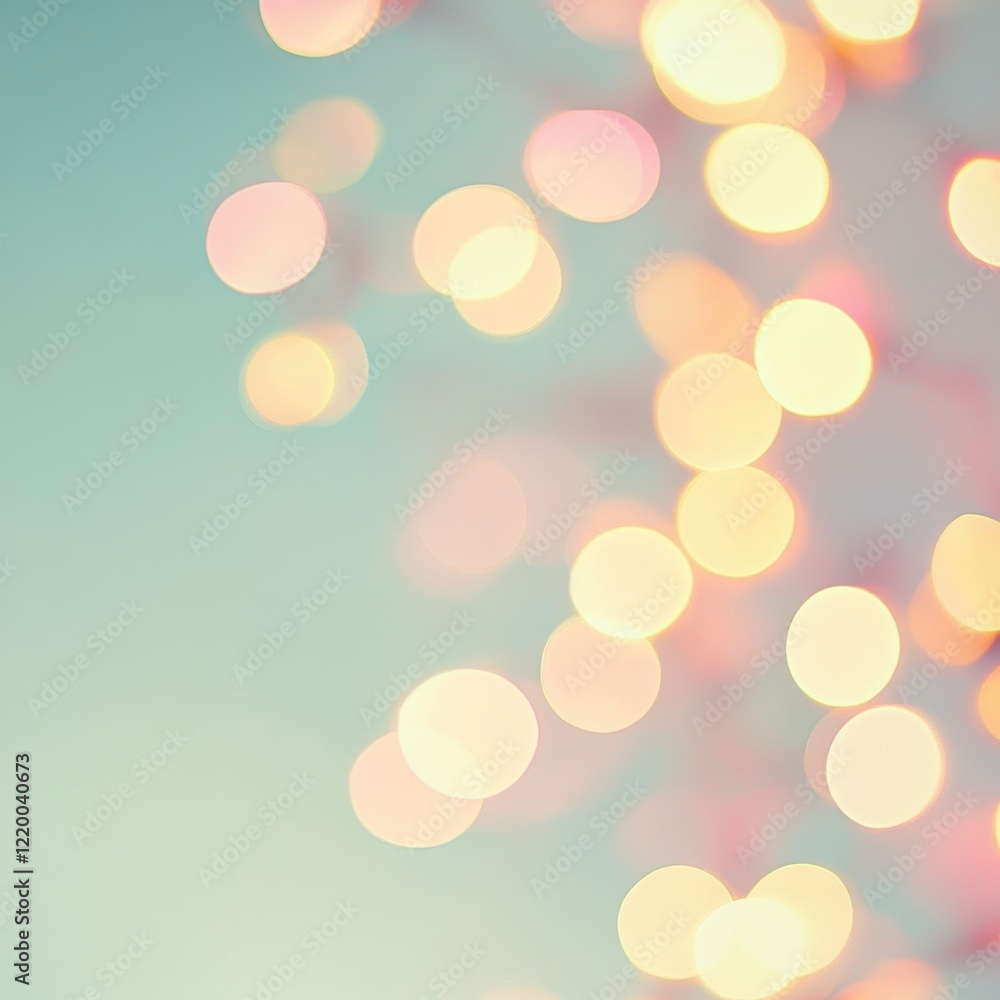 Poster sparkling blurred lights bokeh glowing abstract background