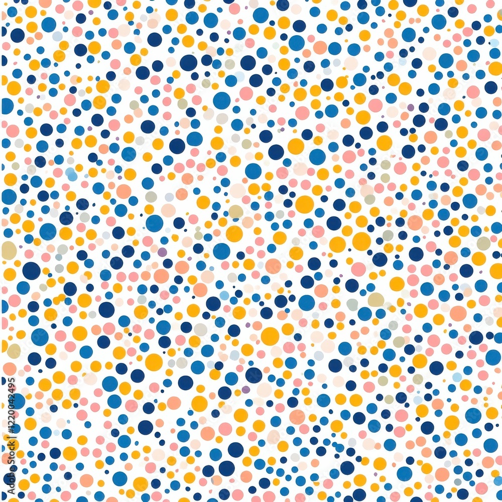 Poster colorful circular dot pattern with vibrant abstract composition