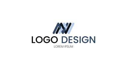 Logo design with letter N