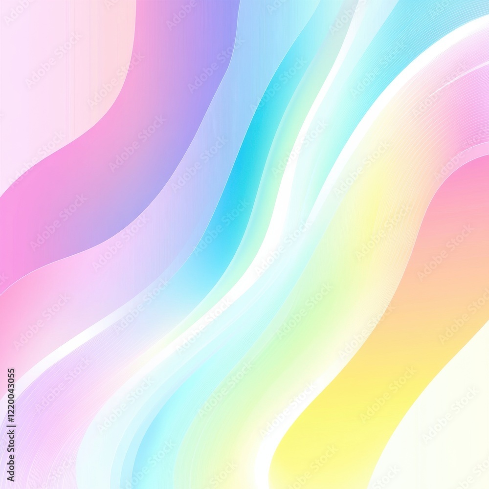 Poster vibrant fluid gradient abstract background with mesmerizing color waves and curves