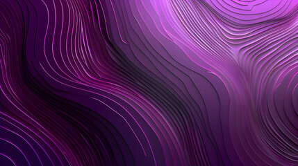 Abstract design featuring flowing lines and gradients in shades of purple and black.