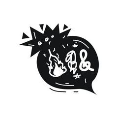 bubble chat on white background 