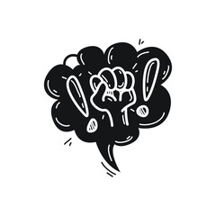 illustration of bubble chat on white background