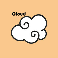 cloud icon vector illustration design 