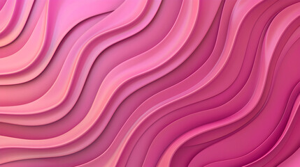 Obraz premium Abstract pink waves creating a smooth, flowing texture.