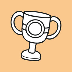 illustration of a cup design vector 