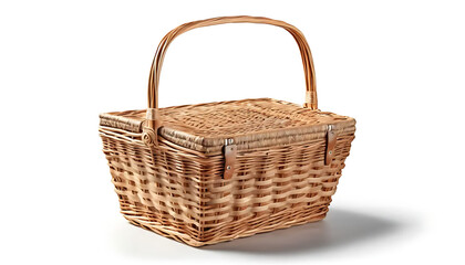 Wicker Picnic Basket with Lid for Outdoor Adventures