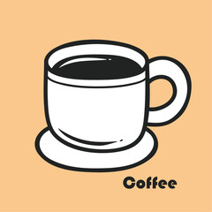 cup of coffee desgin vector 