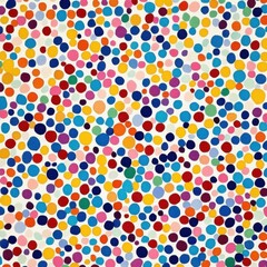 Vibrant Overlapping Colorful Circular Pattern Abstract Backdrop Design