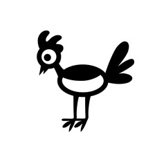 Simple icon of a chick