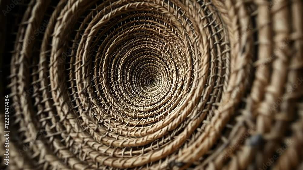 Poster intricate spiral patterns in motion: captivating tunnel perspective