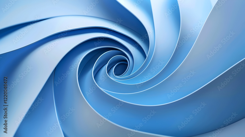 Aufkleber a swirling pattern of soft blue tones, creating a sense of depth and movement.